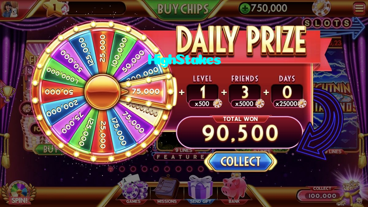 HighStakes casino presented on mobile device in Pakistan with slots and live games